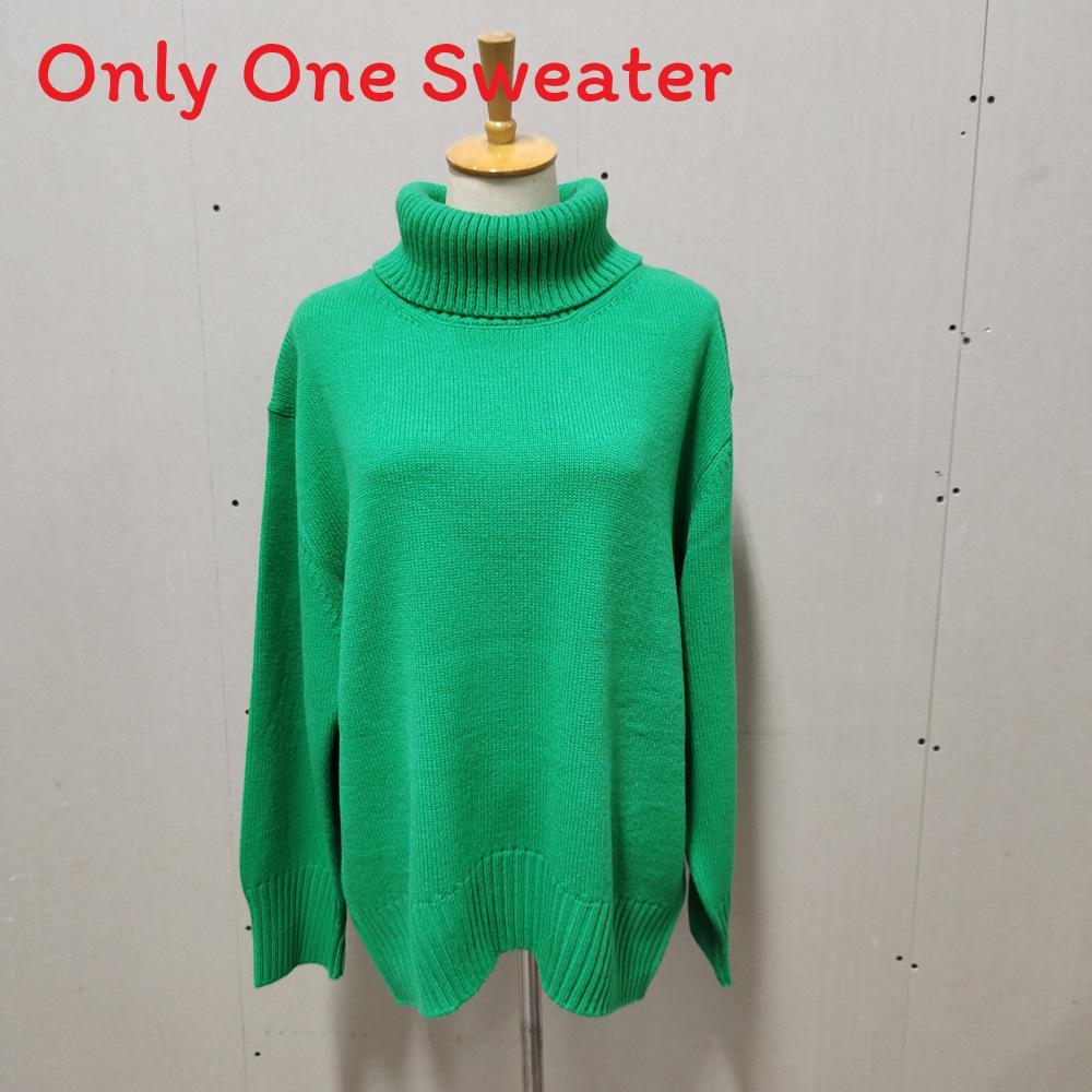 Autumn Winter Women Sweater With High Neck Knitted Fabric For Casual Lounge Wear