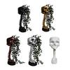 Vintage Metal Style Cemetery Art Gothic Skull Planter for Succulents Pothos, Creative Skeleton Flower Pot with Unique Gift Birthday Spine