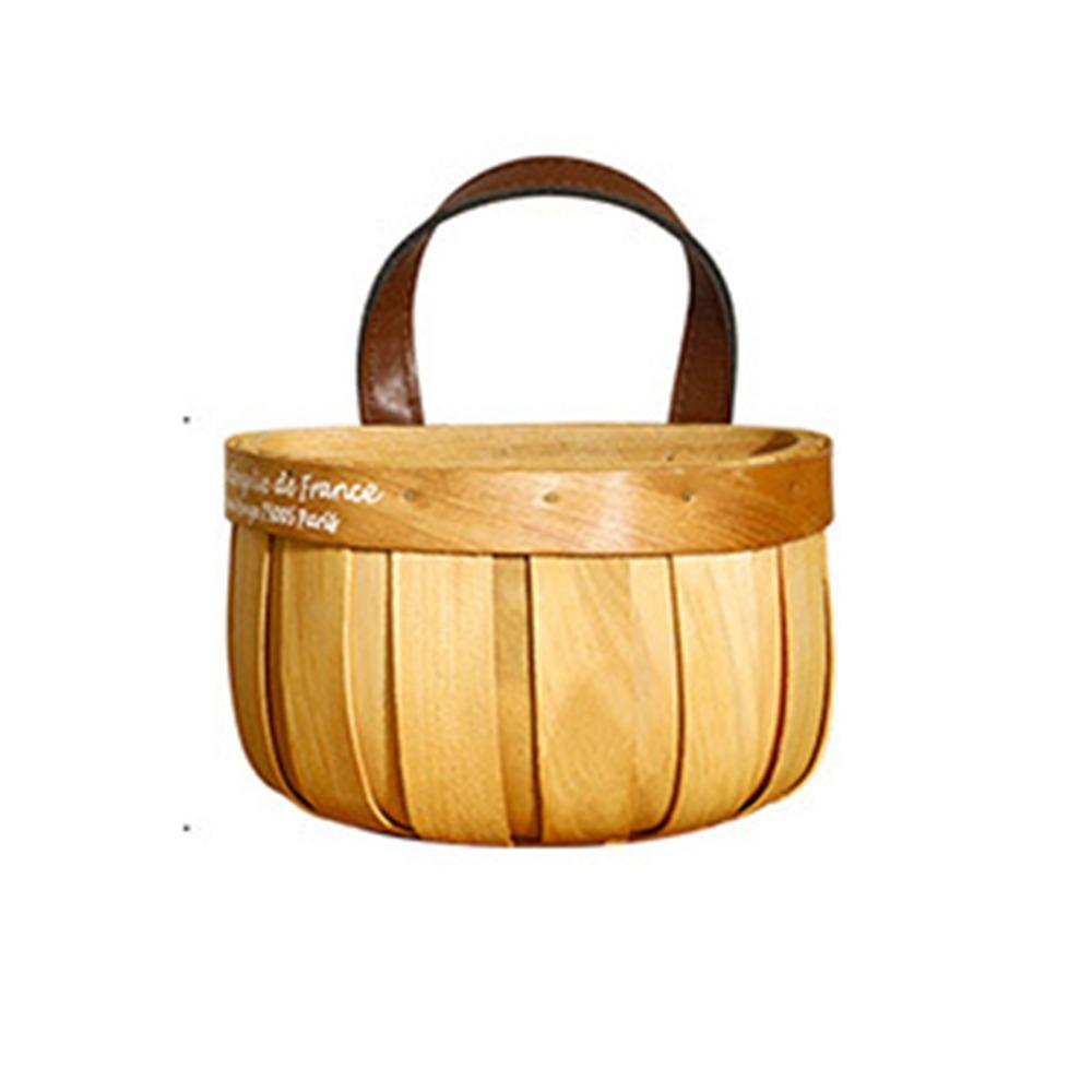 Waterproof Wall Hanging Storage Basket with Handle Desktop Clutter Sorting Box  Farmhouse