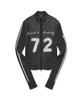 KIRSH Garment High-Neck Knit Zip-Up [Charcoal]