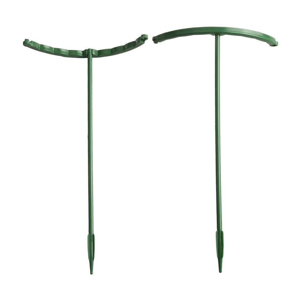 6pcs Plastic Plant Support Piles Smart Half Round Design Fixed Rod  Indoor Flower Plant Vine Climbing Bracket Home Garden Decor