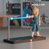Dragon Ball Z Vegeta Magnetyczna Lampka Nocna Saiyańska Figurka Anime Dekoracja Biurka LED Stojak Baterie w Zestawie Przenośny Prezent
