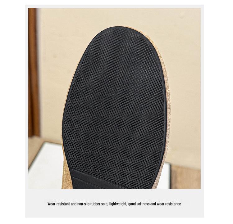 Korean Style Belt Buckle Mid-Calf Western Boots: Trendy, Comfortable & Versatile for Winter 2025 with High Socks.