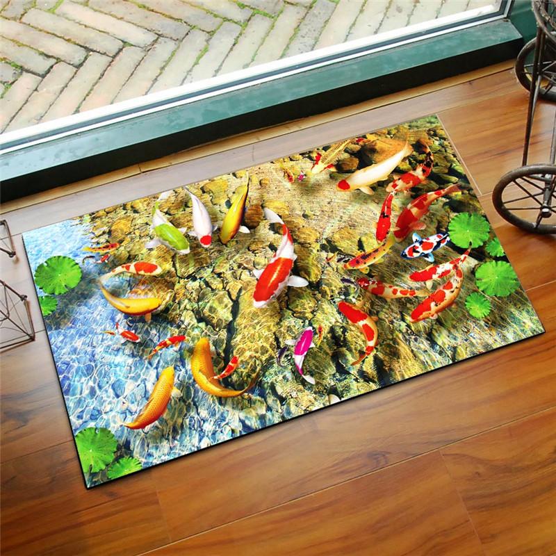 3D Entrance Carpet Living Room Bedroom Sofa Doormat Kitchen Decor Non-slip Floor Mat