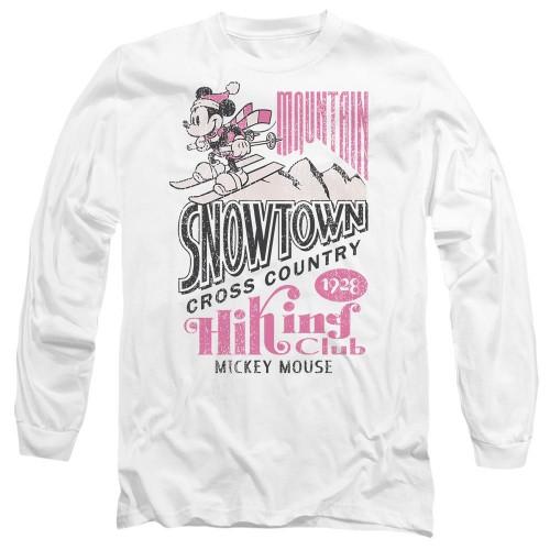 Disney Unisex Adult Snowtown Ski Mickey Mouse T-Shirt