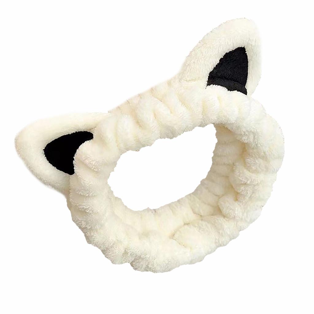 Lovely Cat Ears Hair Band Soft Elastic Headbands Women Soft Cosmetic Headbands Suitable for Ladies and Girls