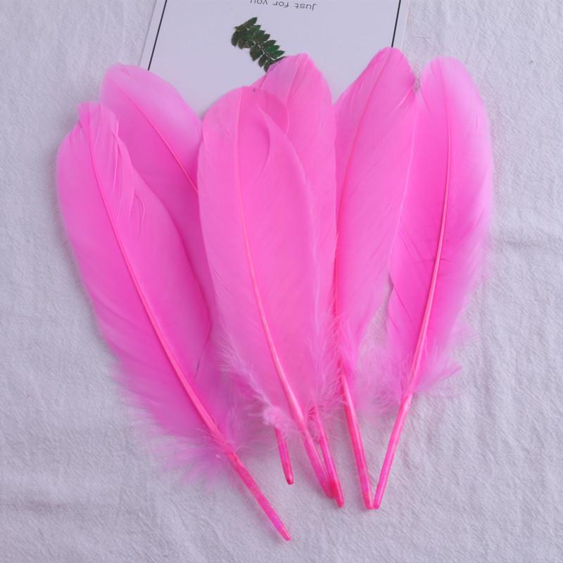 50Pcs28 Color Diy Feather Hard Big Floating Feather Wedding Dress Children Handmade Decoration Materials