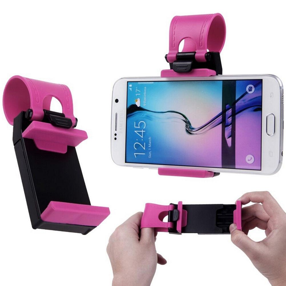 Roter fauler Autolenkrad-Handyhalter Universal-Kunststoff Großhandel