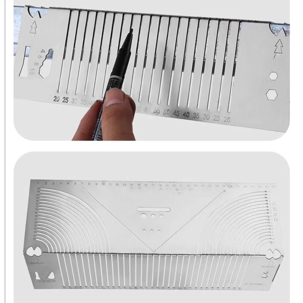 Multifunction Angle Arc Marking Tool Metal Marking Dual-Purpose Scriber  Measuring Tools