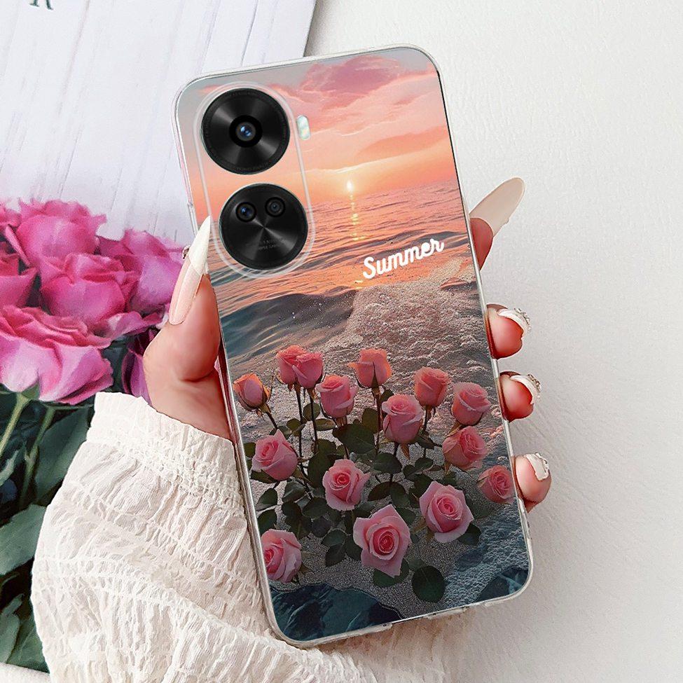 For Huawei Nova 11 SE BON-AL00 Case For Huawei Nova 12 SE Cover BNE-LX1 Luxury Butterfly Love Fashion Flowers Cool Lion Painted