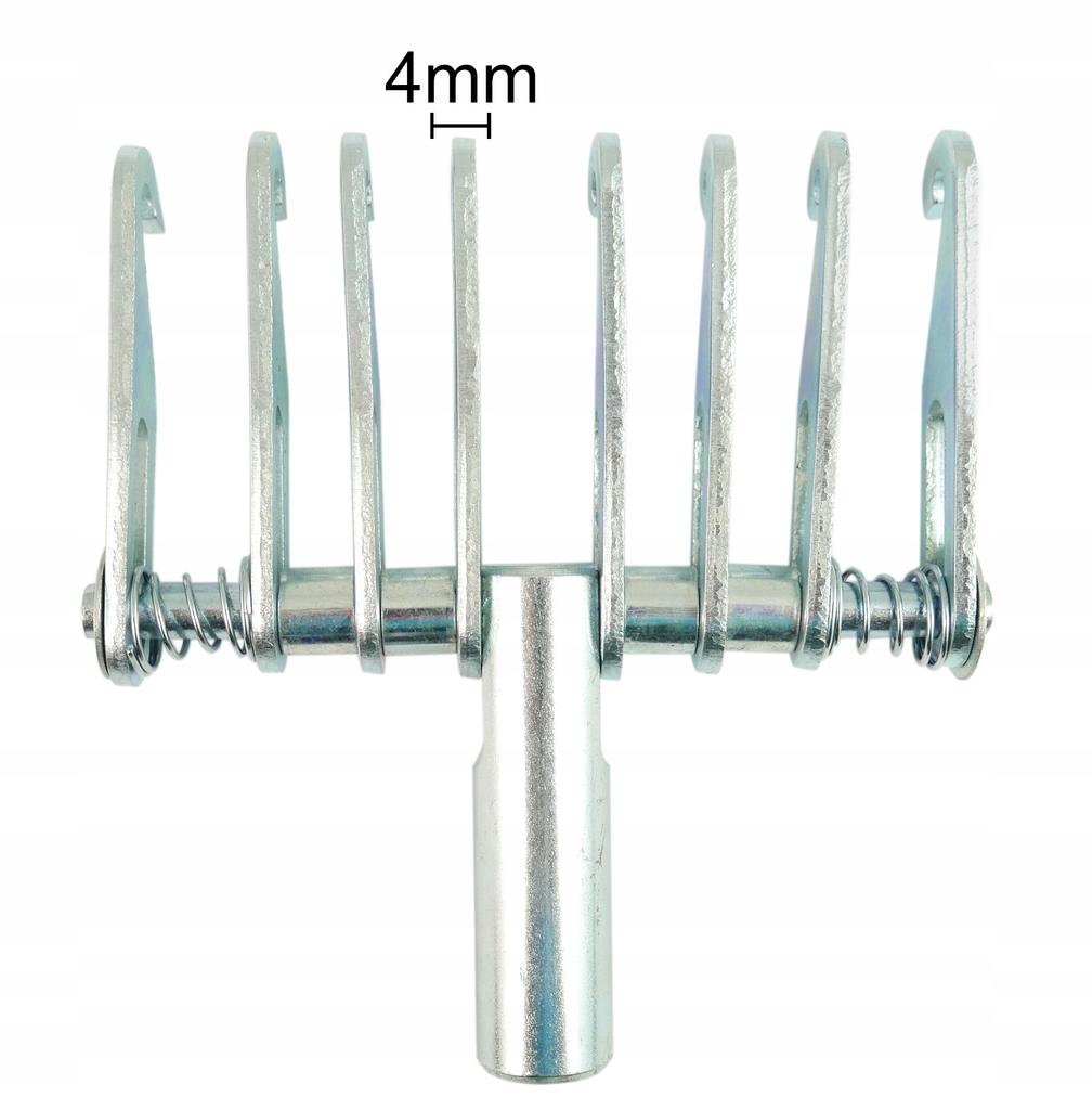 Drut falisty 25sz 320mm szpon 8 hakowy 4mm elektroda drutu falistego 10mm