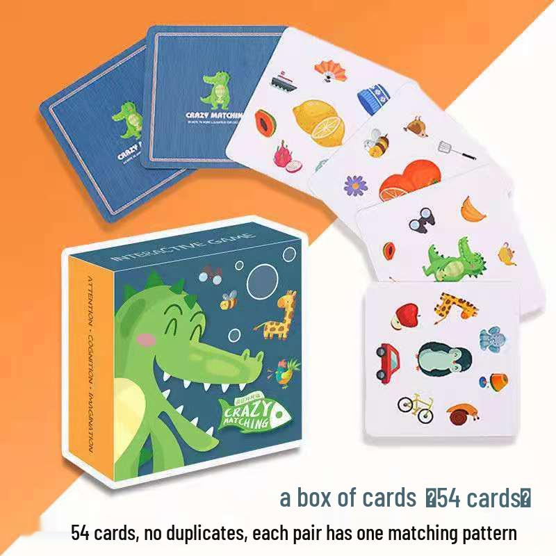 Early Education Cartoon Matching Cards - Parent-Child Concentration Game & Children's Gift