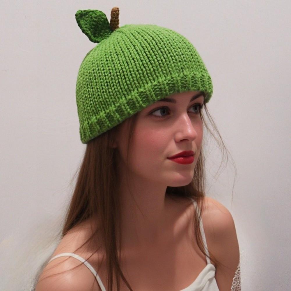 Warm Knitted Fruit Hat Creative Pineapple Beanie Lemon Strawberry Pullover Cap  Outdoor
