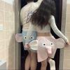 Elephant Shorts Casual Pants Slits Elastic Home Casual Shorts Pant