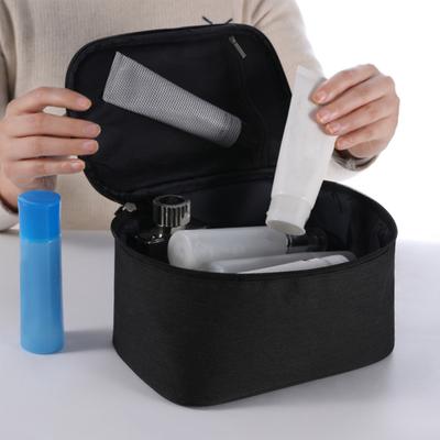 Cosmetic Bag Large Capacity Waterproof Toiletry Bag Portable Travel Makeup Organizer with Double Zipper for Men Women