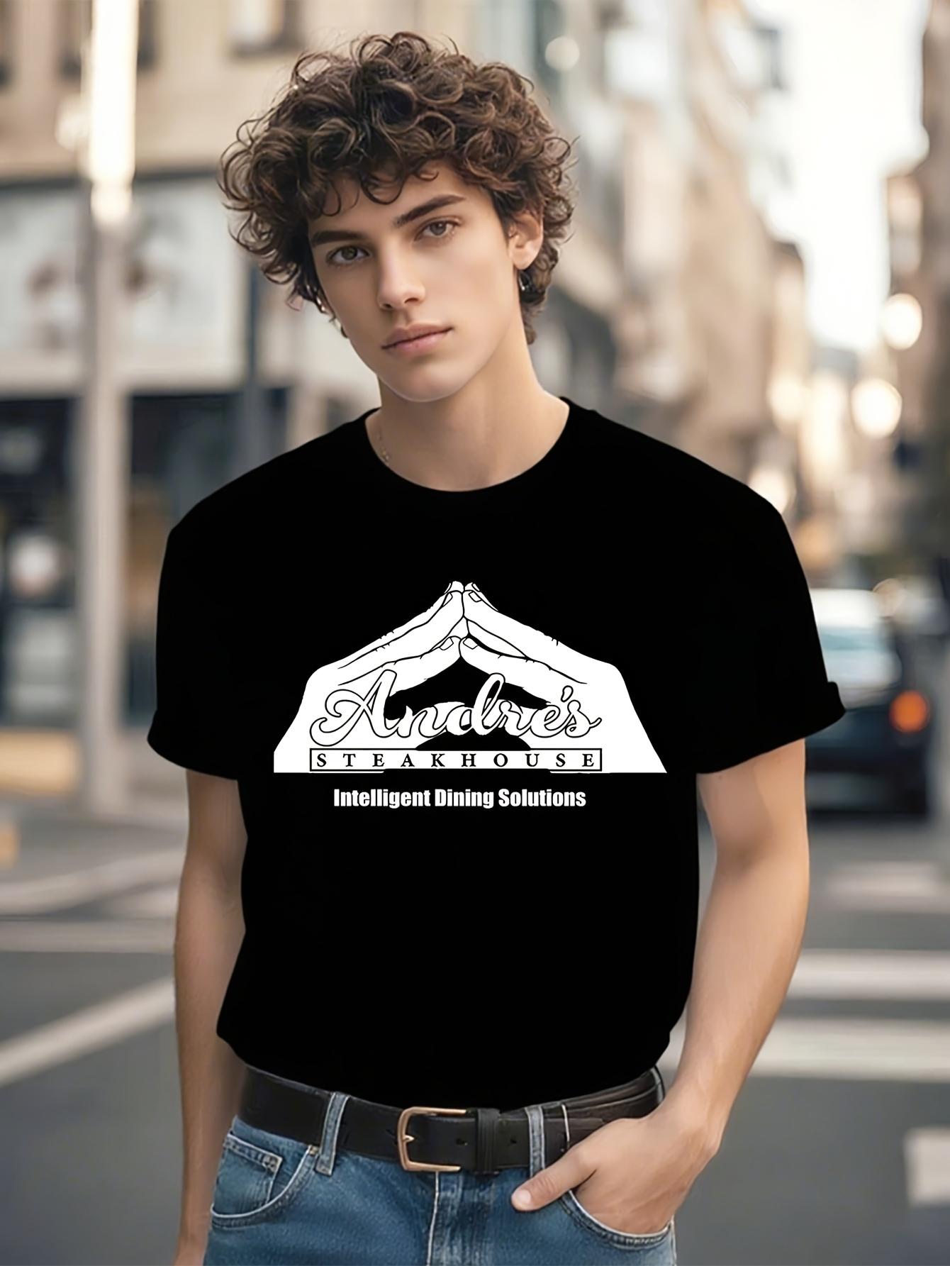 Andres Steakhouse  Heavyweight Cotton - Black Steakhouse Graphic Tee T-shirt M