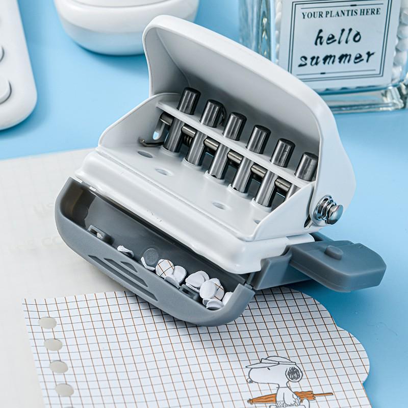 6-Hole Adjustable Metal Office Puncher