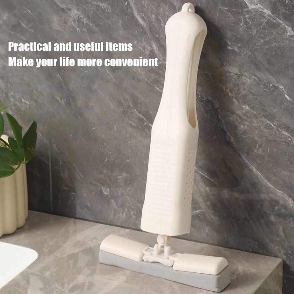 Portable Mop Bathroom Mop Self-Squeeze Scrubber Absorbent Quick-Drying Duster Cleaning Floor Cleaner For Household Apartment