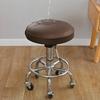 1pc Elastic PU Waterproof Round Stool Cover Bar Beauty Salon Chair Protective Cover Hotel Chair Slipcover