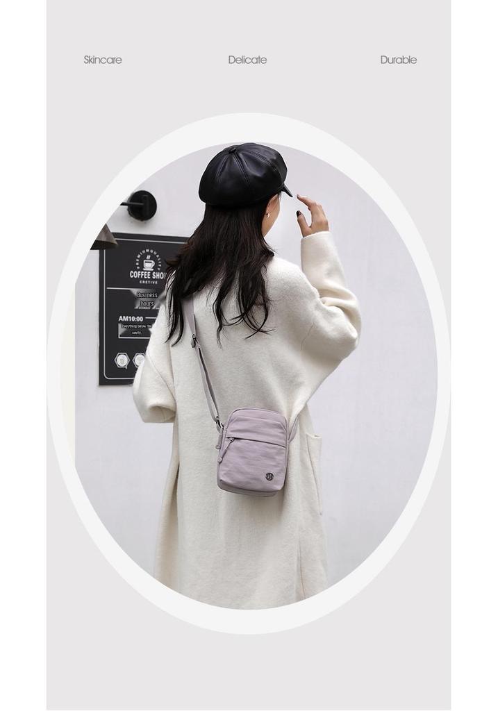 ChiBao Women's Summer Nylon Crossbody Bag - Lightweight, Wear-Resistant, Portable, Casual Small Square Bag.