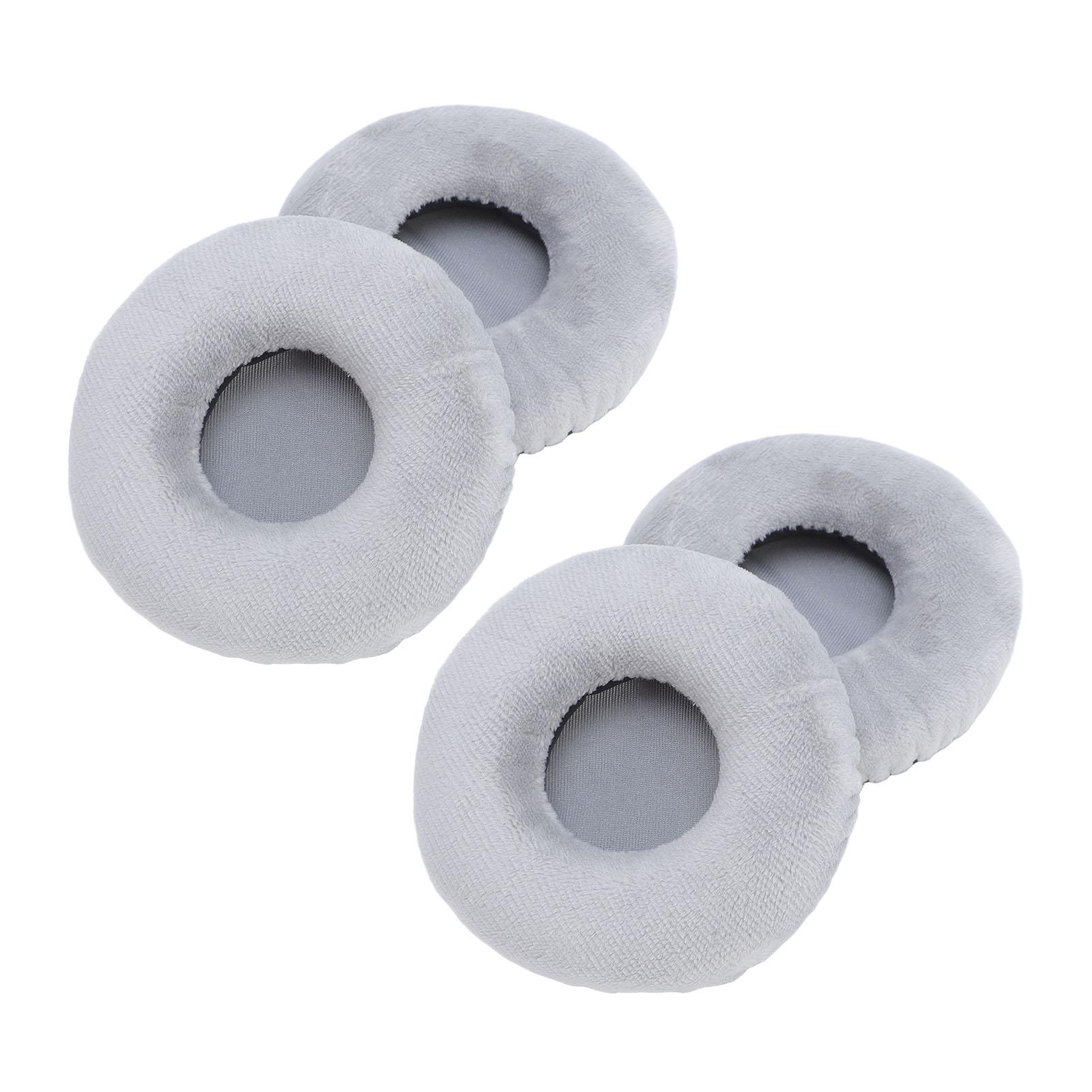 

4 шт. Сменные амбушюры Велюровые и пенные амбушюры для наушников для YH100 ATH-WS70 ATH-WS99 ATH-WS77 серый