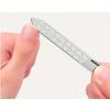 Professional Stainless Steel Nail File Double-Sided Thickened Sanding Tool with Fine Grit Ergonomic Handle for Manicure Pedicure