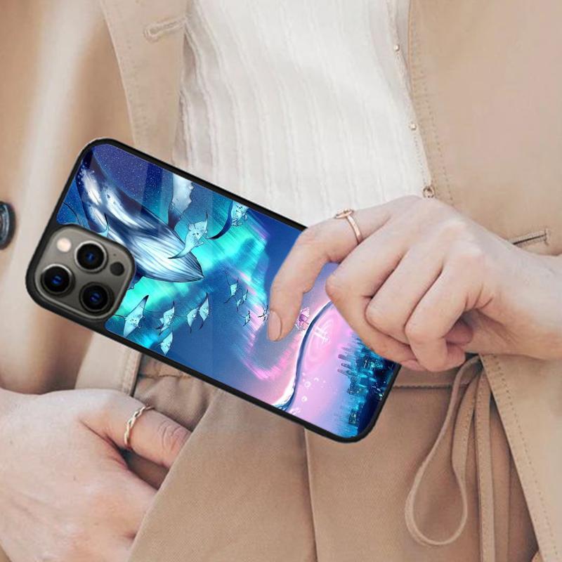 Dream Whale Anime Cartoon Magnetic Phone Case For APPLE iPhone 17 Air 16 14 13 12 Pro Max 15 Plus Charge With MagSafe Cover