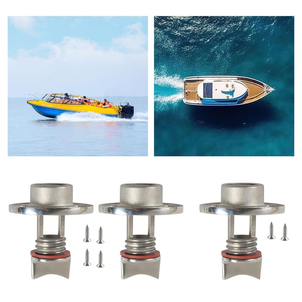 Marine Drain Plug Easy Installation Replaces High Reliability Wear Resistant Spare Part Fits 1 inch Hole for Boat Dinghy