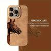 Horse pattern design phone case suitable for iPhone 17 16 15 14 13 12 11 Pro/Max/Plus anti drop and shockproof back cover