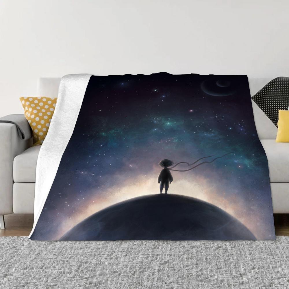 Le Petit Prince Fluffy Soft Blankets & Throws Knee Blanket King Size Luxury Bedding Bed Throw Home and Decoration Knitted Plaid