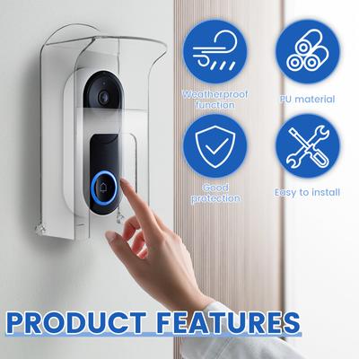 Doorbell Waterproof Guard Cover PU Transparent Video Doorbell Rain Protector Rainproof for Case Monitors Intercoms Sockets