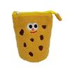 Snack Cookies Cartoon Cookies Plush Bag Foldable Vertically Cookies Plush Pencil Pouch  Office