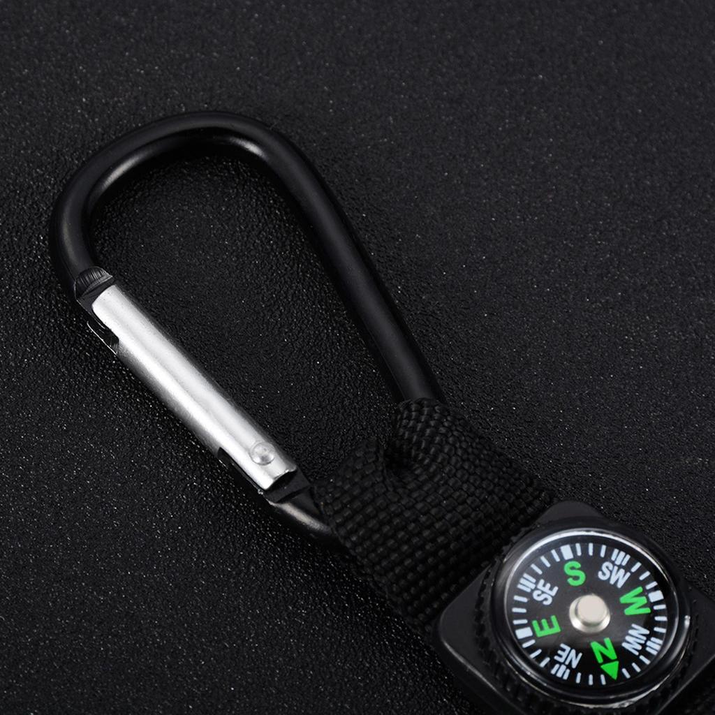 Orologio da Tasca Leggero per Arrampicata Moschettone da Tasca Orologio Sportivo da Escursionismo Moschettone da Mini Zaino con Bussola