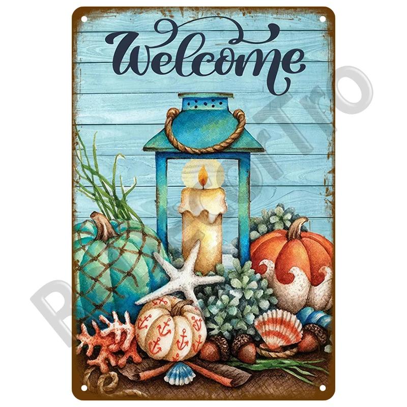 Retro Sign Home For Garden Outdoor Gardening Flowers Vintage Metal Sign Funny Plants Wall Decor Home Sweet Tin Sign Farm Birds