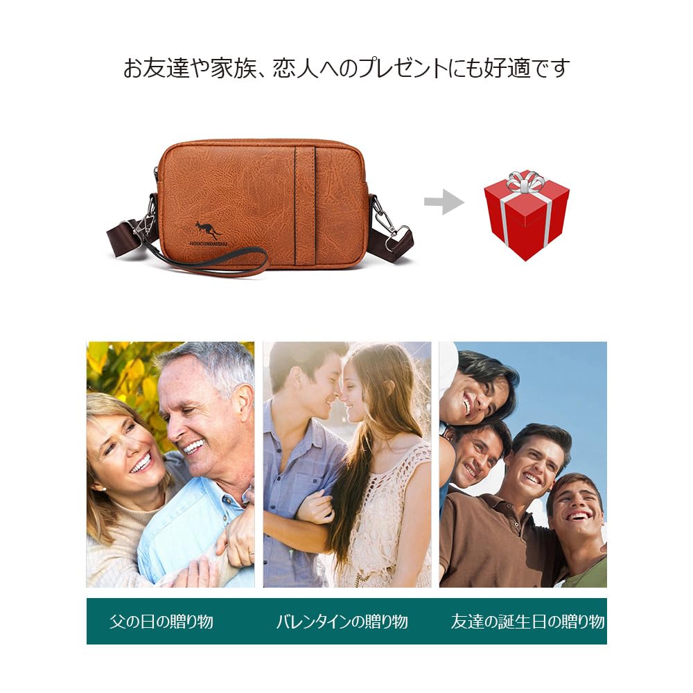 Whatna Leder Mini Schulter Zweite Umhängetasche Brust iPad Mini Horizontal Perfekt für Schulter- oder Fahrradtasche Herren Tasche, 3-Wege-Tasche, Tasche, Tasche,