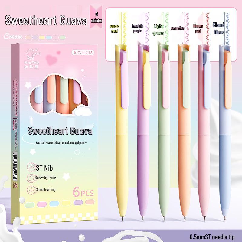 High-Quality Quick-Dry Student Push-Button Pen for Note-Taking & Signing