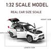 Model de mașină Toyota RAV4 1/32, mașină de jucărie din aliaj, model de colecție, cu lumină și sunet, mașină de jucărie pentru băieți, copii mici, mașină cadou