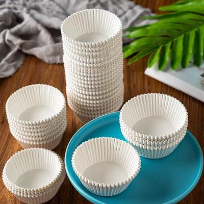 500/1000Pcs White Party Tray Mold Greaseproof Wrappers Holder Chocalate Paper Liners Baking Muffin Cake Cups Forms Cupcake Cases