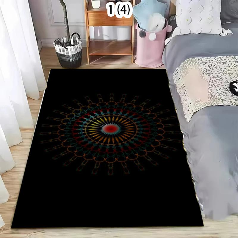

Rug Carpet Mat NonSlip Cyber Purple Light Line Illusion Area Rug for Living Room Bathroom Kitchen Playroom Futuristic Home Decor 40X60cm