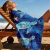 1pc Sea Turtle Starfish Beach Towel, Unisex, Ideal for Beach Pool Yoga Surfing Vacation, Perfect Valentine's Day Gift for Couple