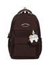 Unisex Casual Backpack With Waterresistant Twill Fabric For School And Travel