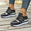 Fashion Women's Lightweight Wedge Sneakers Fashion Lace Up Running Shoes for Women Casual Comfortable Walking Shoes Plus Size