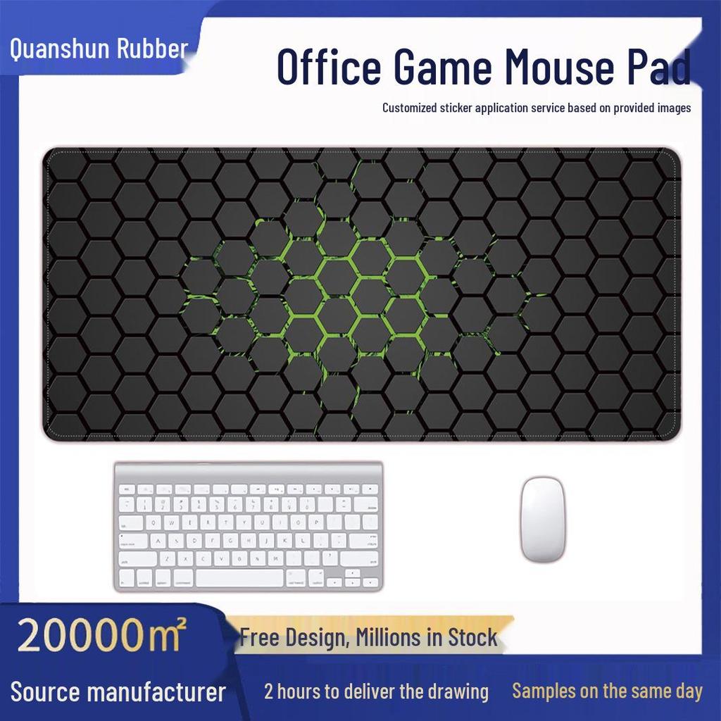 Benutzerdefinierte große Gaming-Mausmatte - Wabenmuster für E-Sport, Büro und Laptop