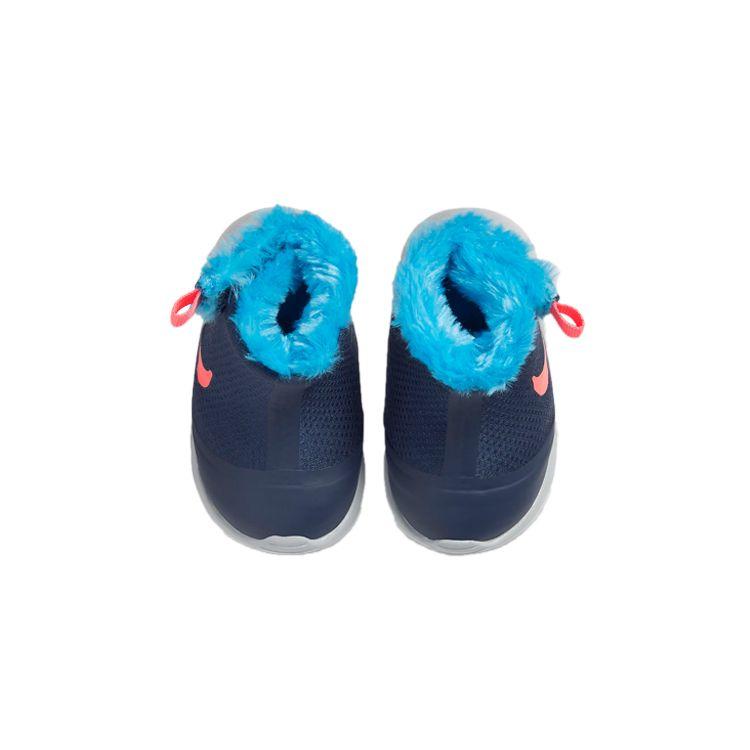 Nike Comfortable Casual Shock Absorbing Durable Warm High-Top Walking Shoes Baby Shoes Blue Pink 922870-400