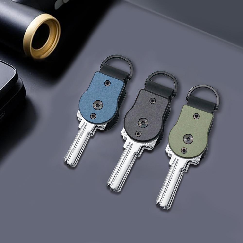 Mini Key Holder Hold 2-5 Keys Key Fob Portable Keychain for Universal Size
