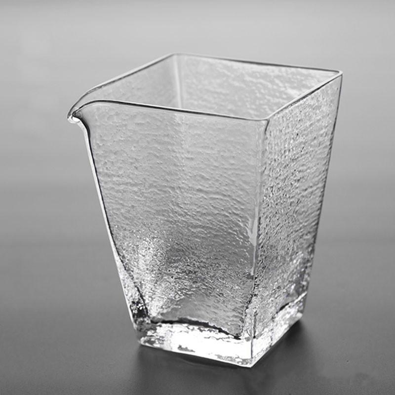 Heat Resistant Glass Milk Jug Coffee Ware Accessory Cup Creative Simple Square Tea Pitcher Transparent Office Teacup Teaware