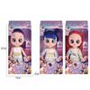 26.5cm Demons Hunters Girl Fashion Doll with 5D Glitter Eyes Music Function Includes Cute Pet CompanionI Birthday Gift for Kids