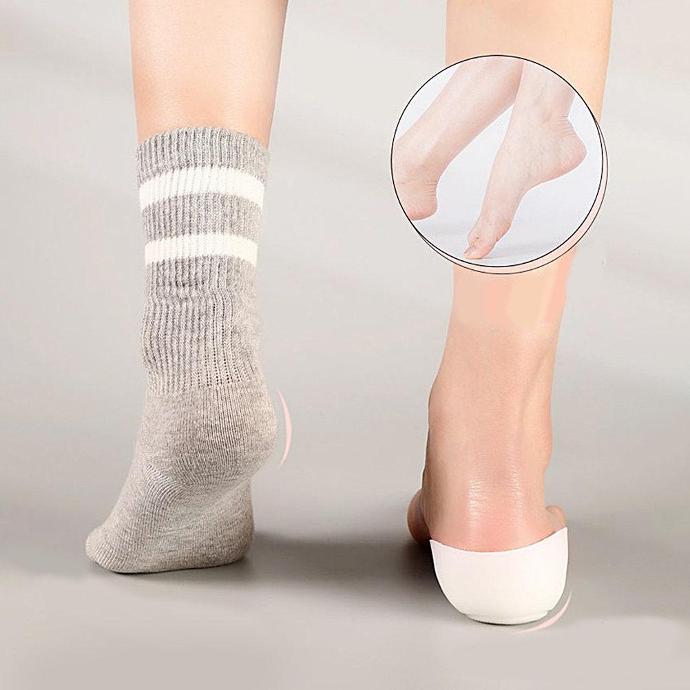 1Pair Invisible Insoles Inner Height Increase Silicone Insoles 1.5cm Translucent Breathable Shockproof Non Slip Unisex Elevation