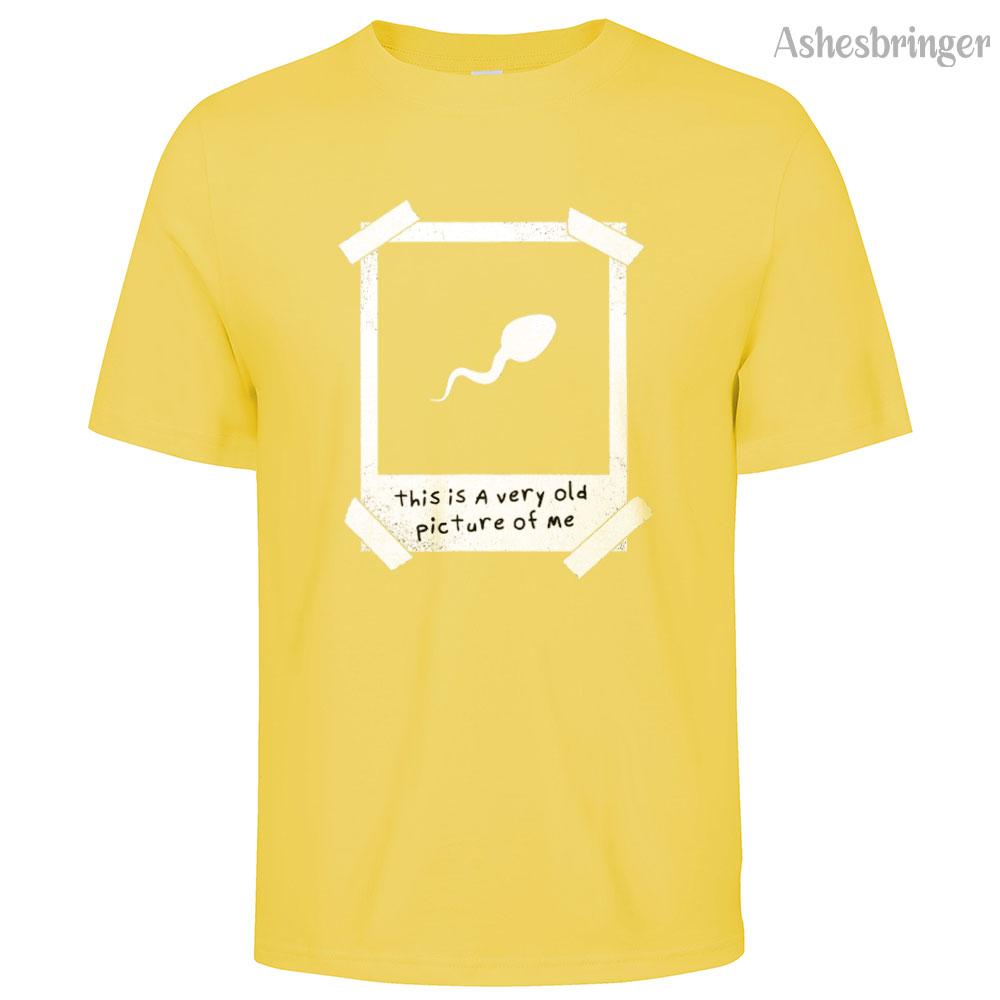 Mens Cotton This Is A Very Old Picture Of Me Graphic Funny T Shirt Street Casual Style Tee for Men and Women