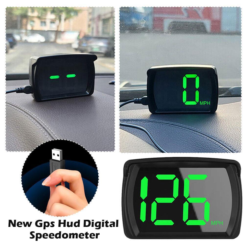 Universal Digital GPS Speedometer Dual Chips KMH/MPH Reminder Meter HD LCD Display Plug And Play Big Font For All Vehicle